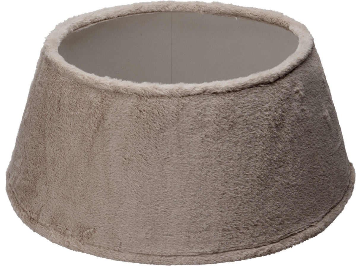 kerstboomrok 55cm faux fur taupe
