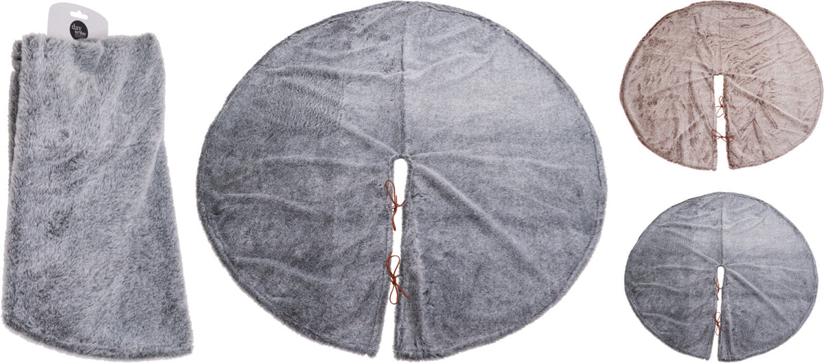 kerstboomkleed 90cm velvet 2ass kl