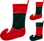 kerstsok elf 46cm 2ass