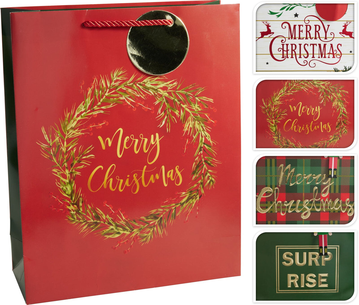 geschenktas kerst medium 4ass