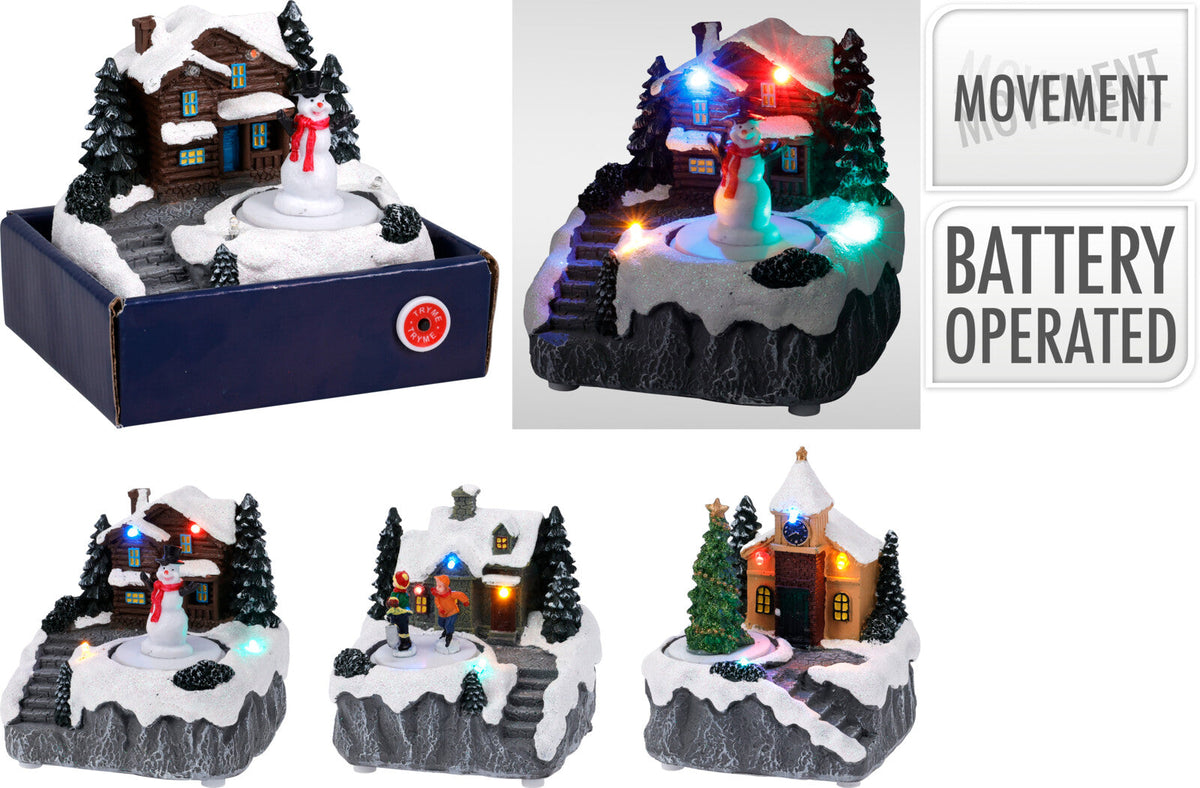 kerst tafareel led en movement 11cm 3ass design