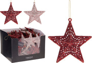 ster hangdeco 12cm 2ass kleur