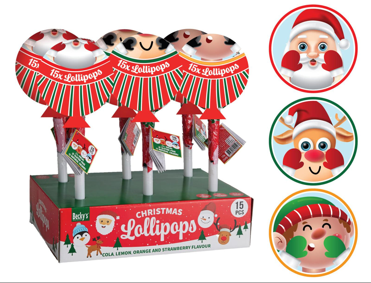 xl christmas lollipop  display