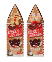 house w xmas socks choco bomb
