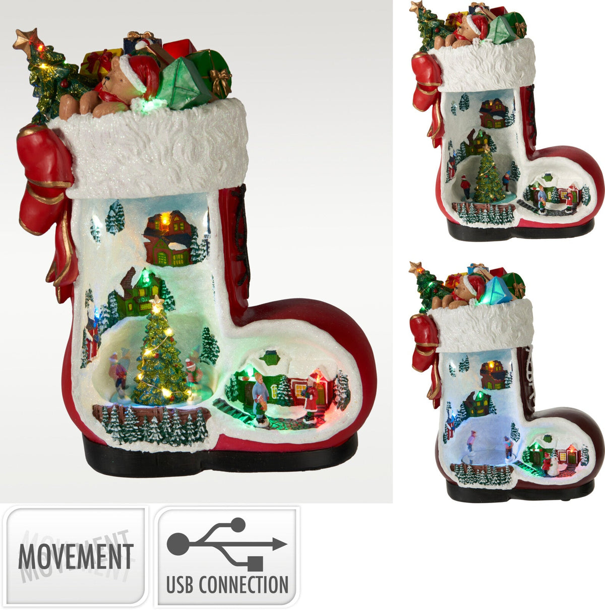 kersttafereel led 37cm 2ass design