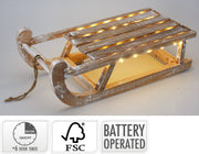 slee met led 50cm white wash