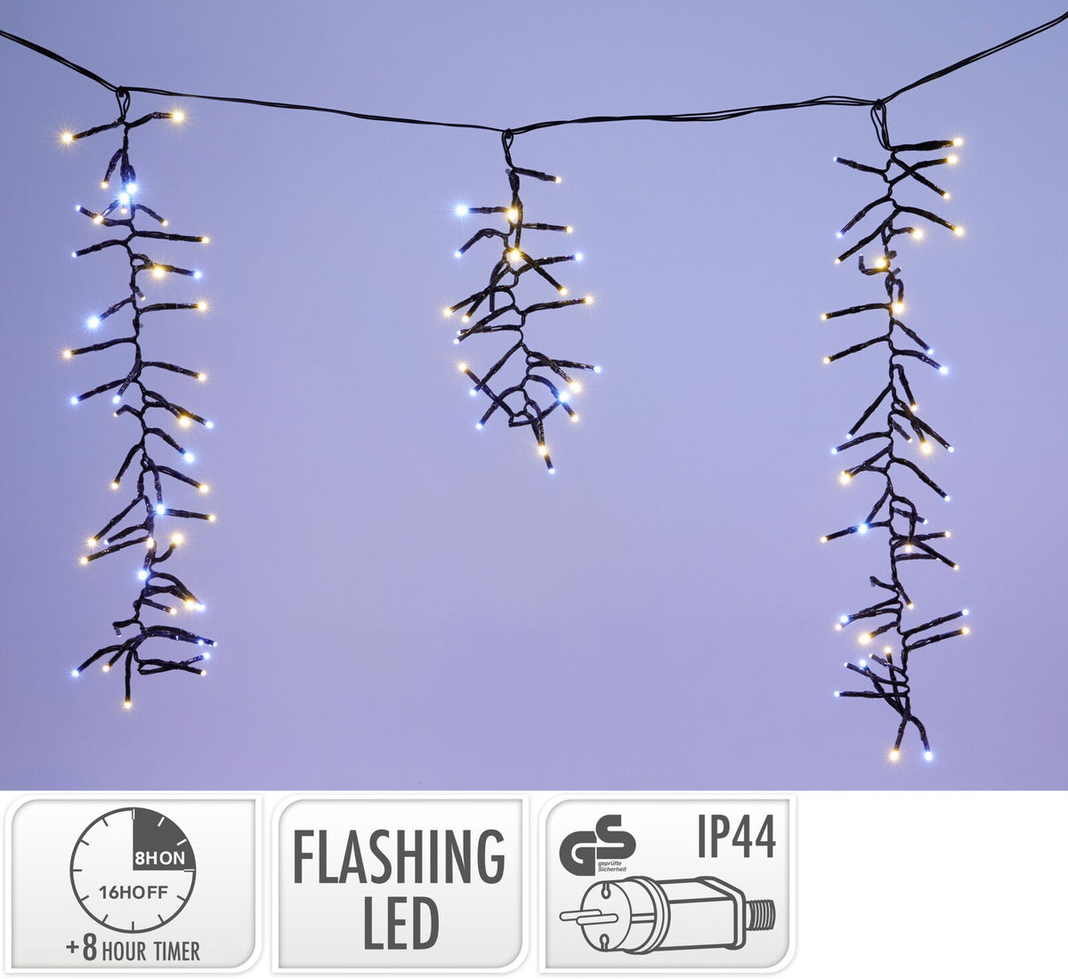 ijspegel verlichting cluster