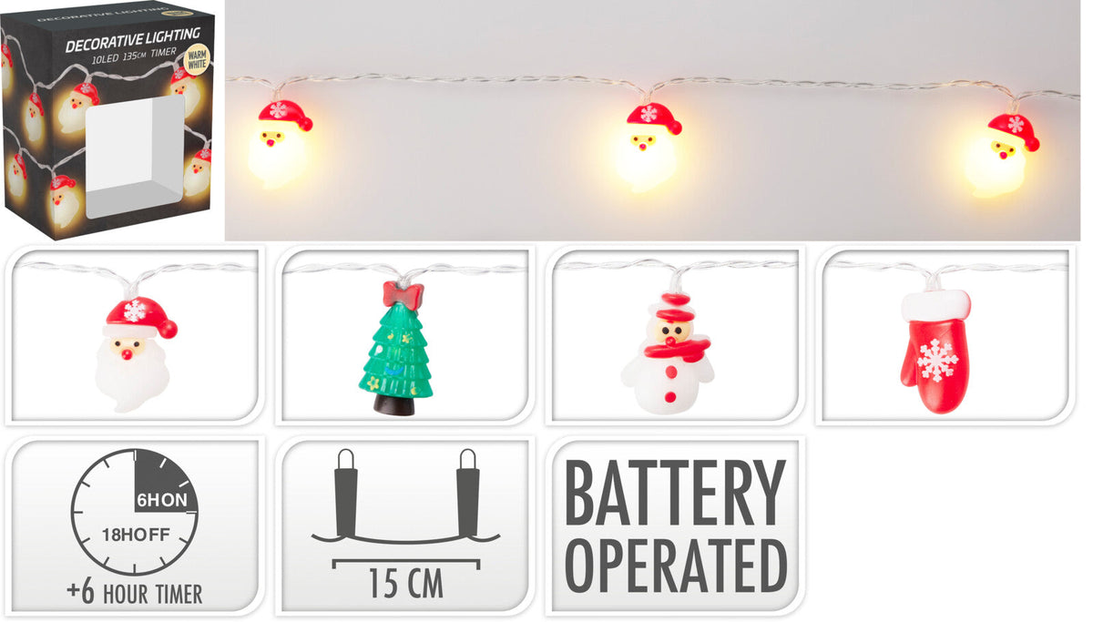 led slinger kerstfiguren 4ass