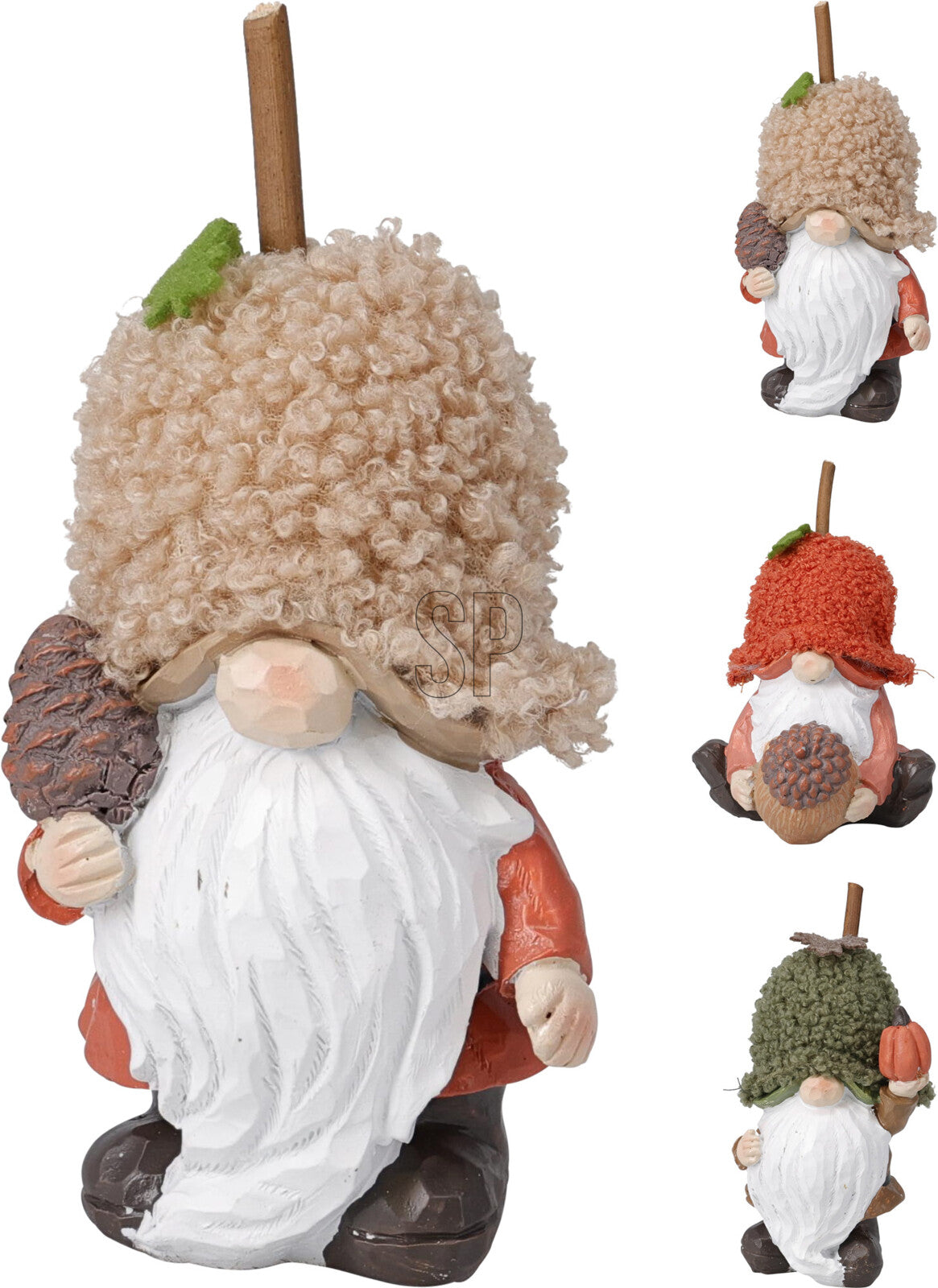 gnome met muts 9x8x11cm 3ass design