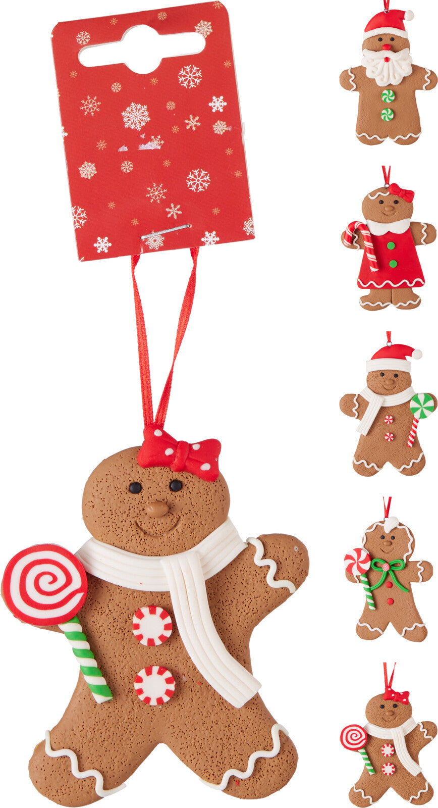 gingerbread hangdeco 11cm 5ass design