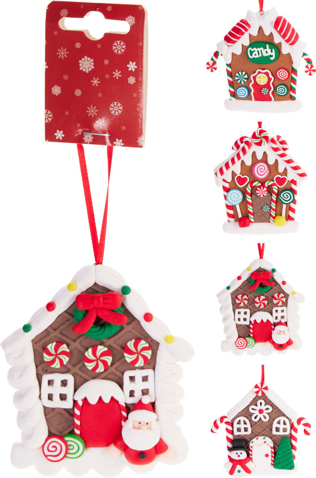 huis gingerbread hangdeco 10cm 4ass design
