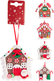 huis gingerbread hangdeco 10cm 4ass design