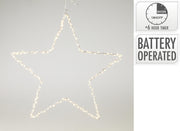 ster 50cm met led zilver