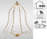 bel metaal m led 40cm