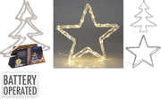 kerstfiguur 50led warm wit 2as