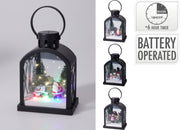 lantaarn 13x9x18cm m led zwart