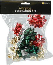 verpakking deco set strik rood