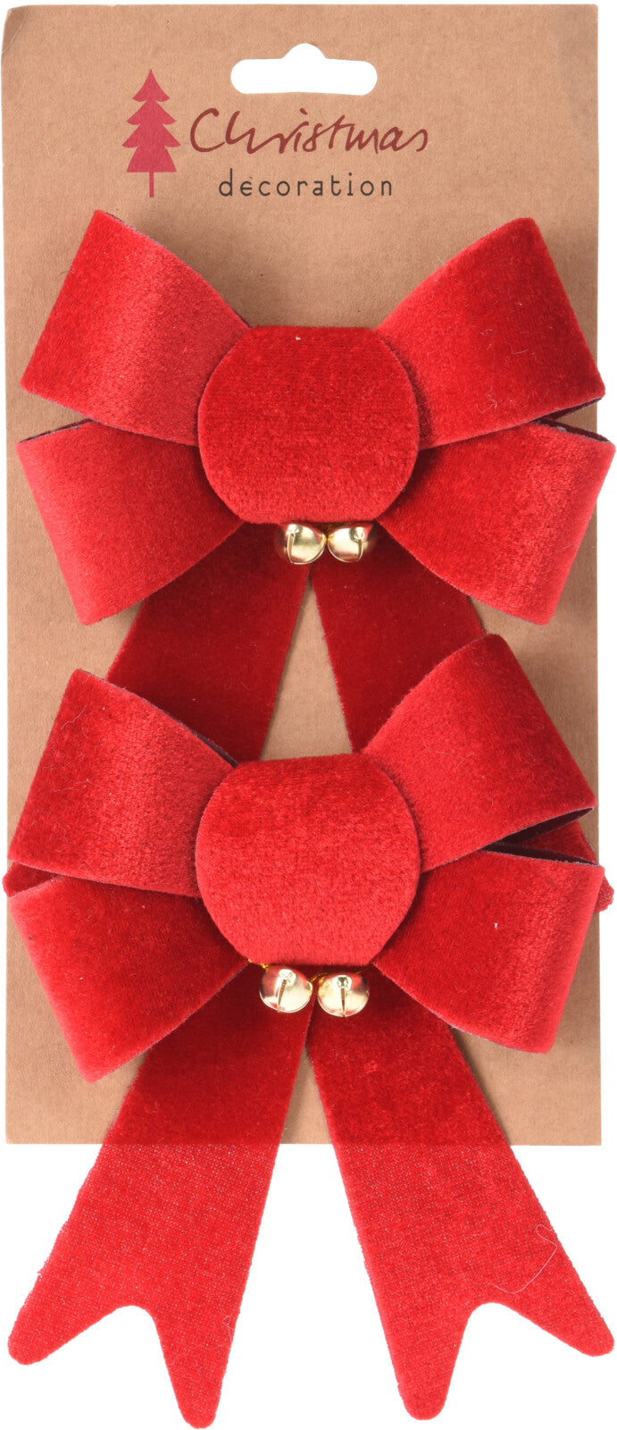 strik met belletjes 17cm set van 2sts