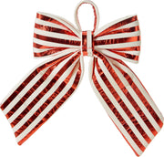 strik 20x31cm rood wit strepen
