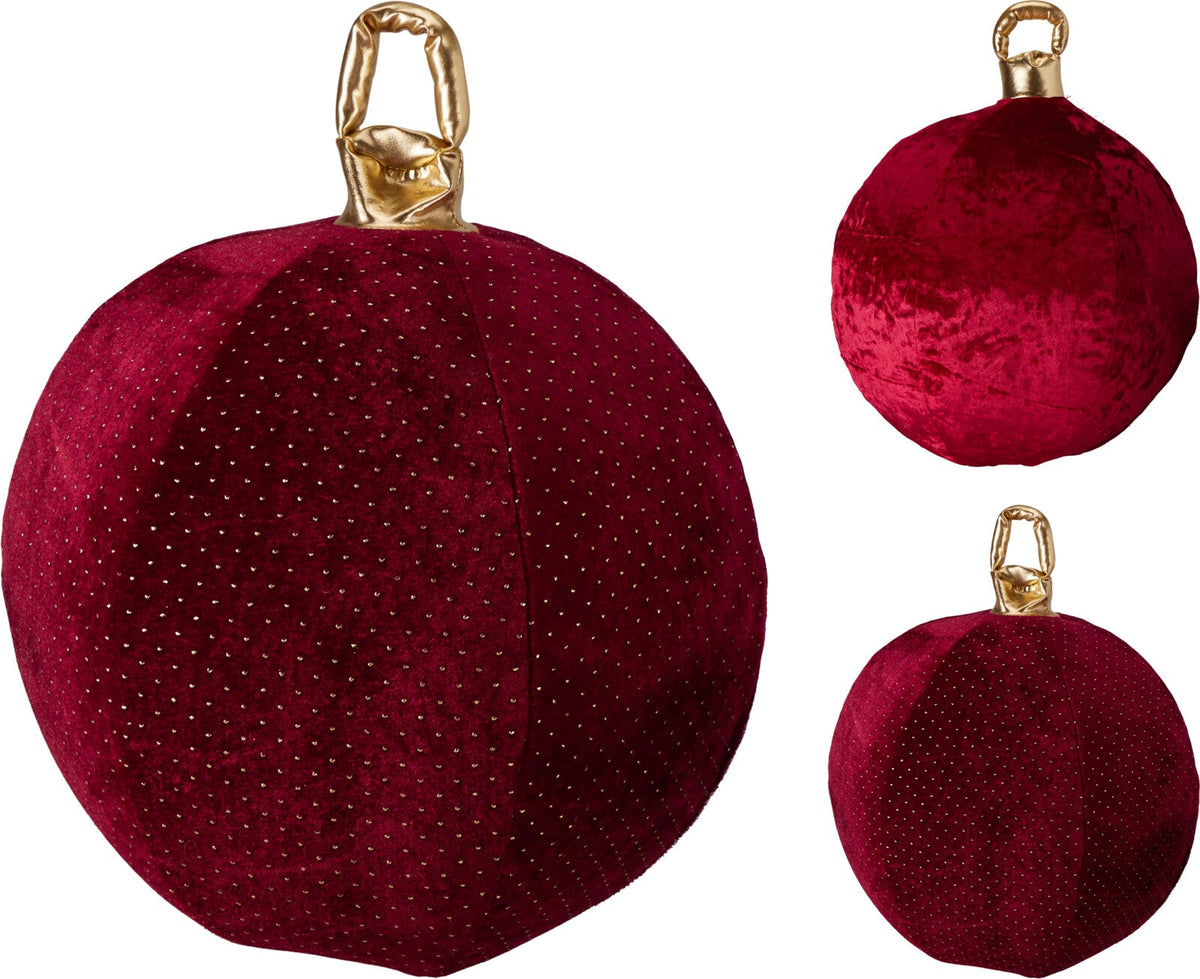 kerstbal opblaasbaar 40cm 2ass