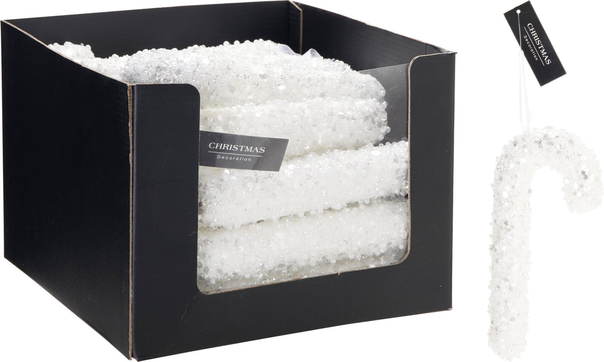 zuurstok 20cm met glitter en p