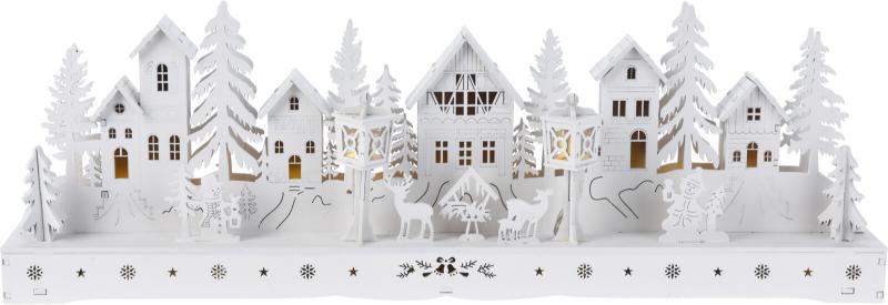 Holzhaus mit LED 45cm