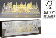 Holzhaus mit LED 45cm