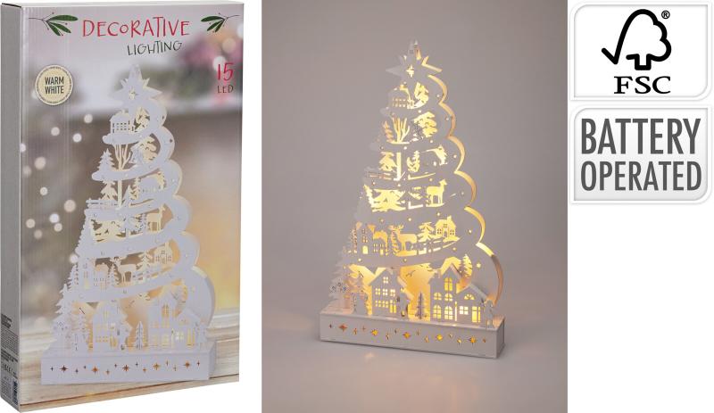 Weihnachtsbaum 45cm 15l weiß