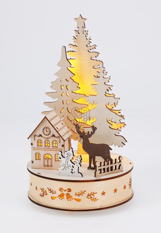 Weihnachtsbaum Szenerie LED 3ass