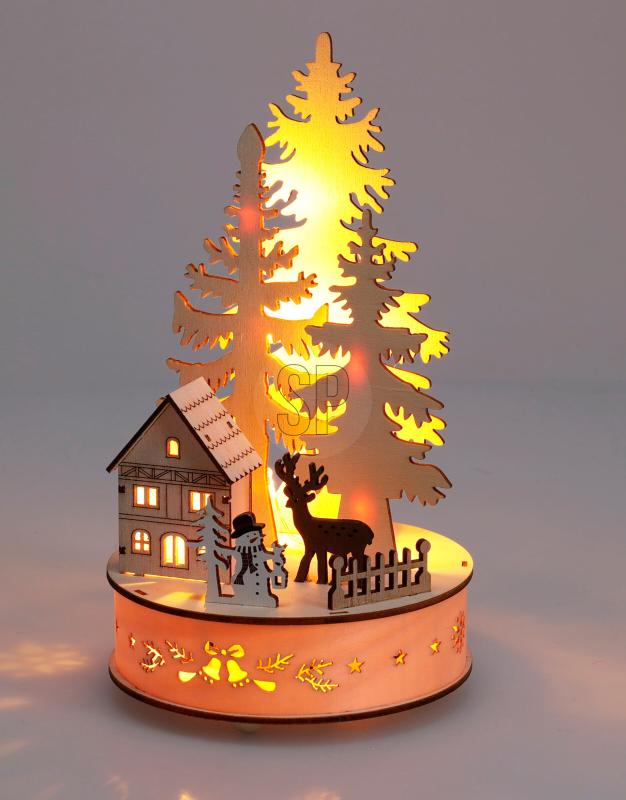 Weihnachtsbaum Szenerie LED 3ass