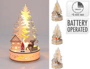 Weihnachtsbaum Szenerie LED 3ass
