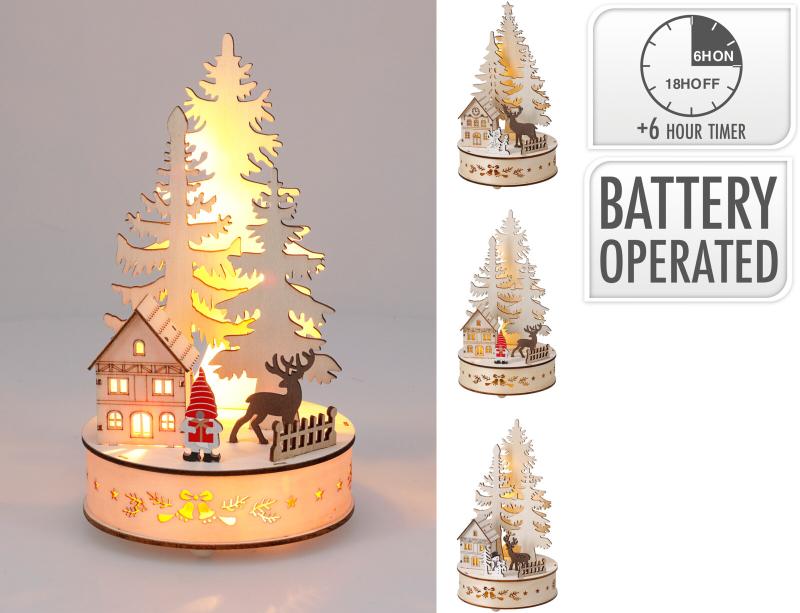 Weihnachtsbaum Szenerie LED 3ass