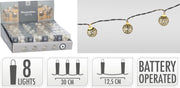 led lampjes met metalen deco