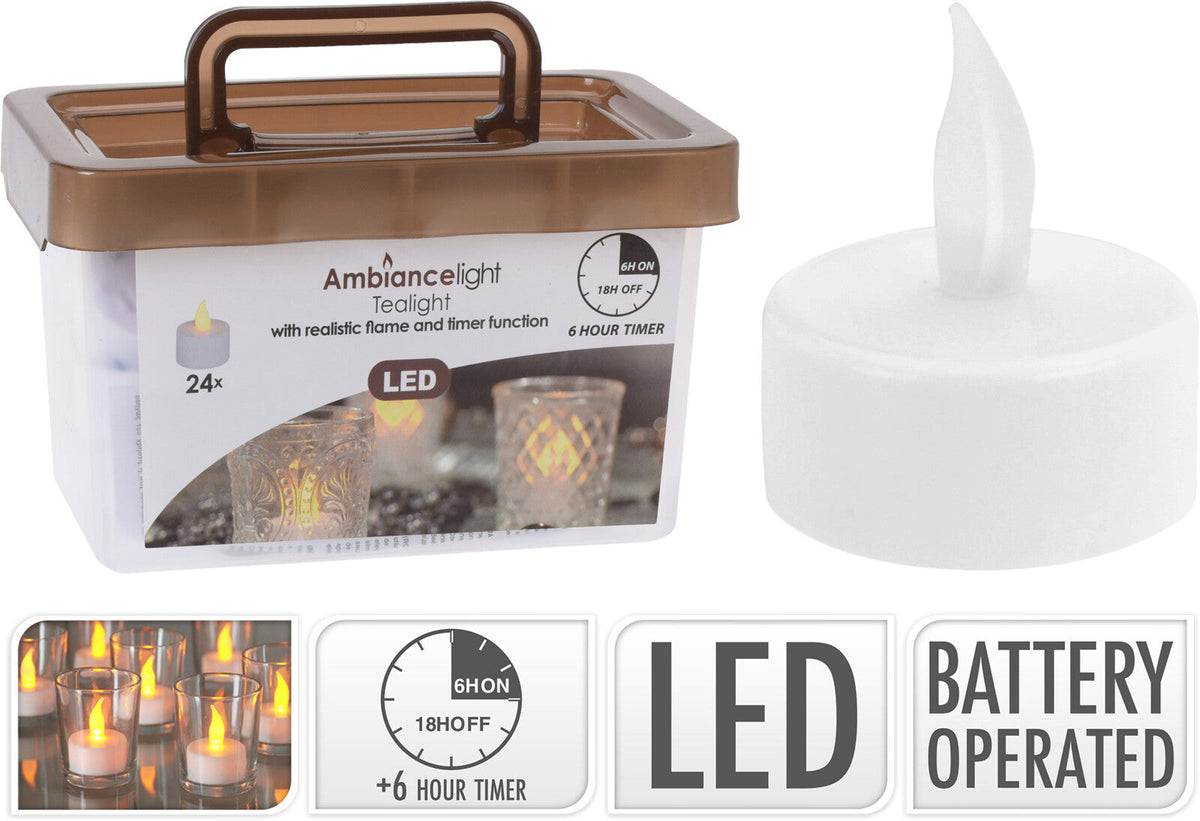 theelichten led set van 24sts