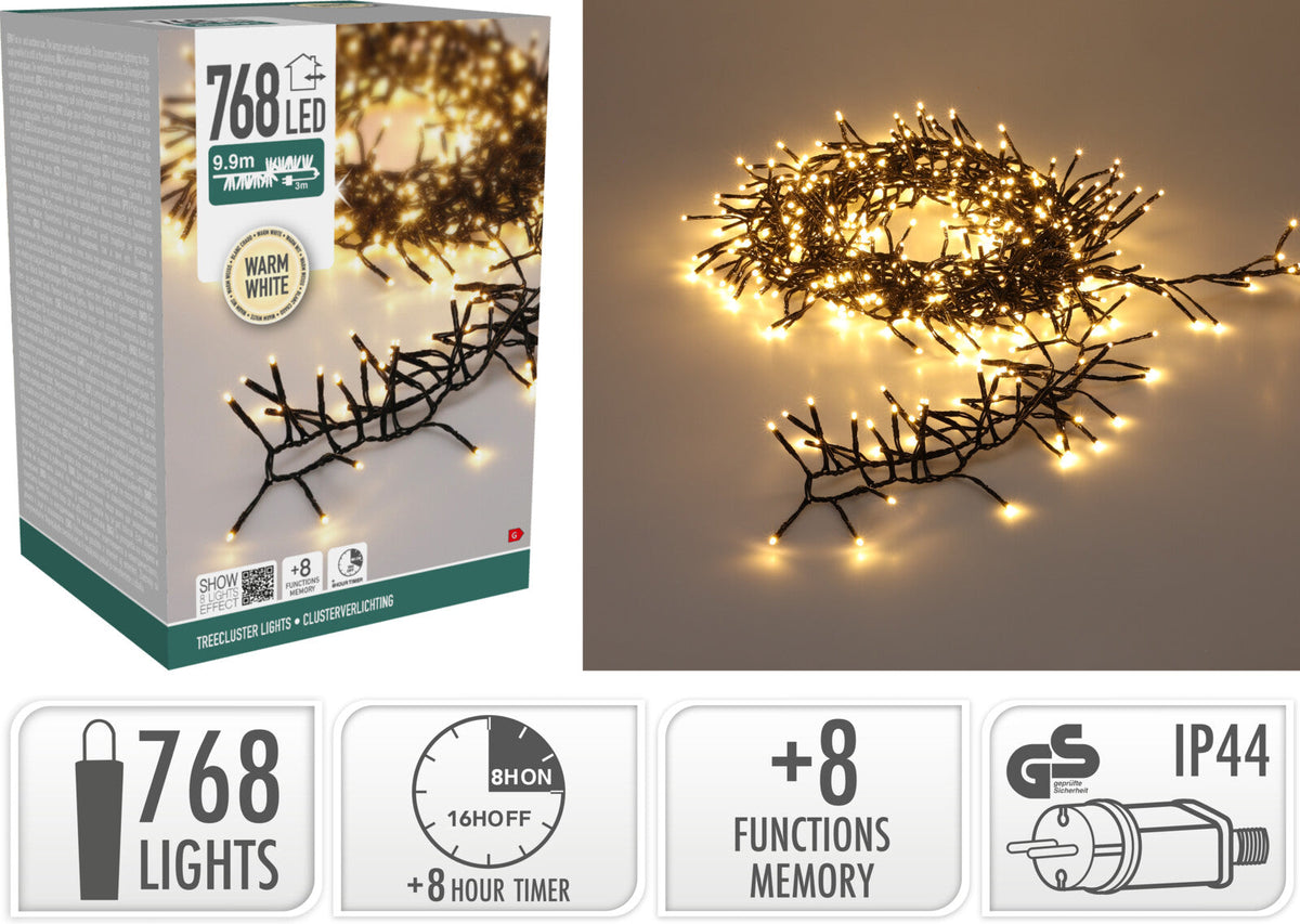 treecluster 768led warm wit