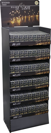 zilverdraad verlichting 20led warm wit met timer