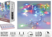 ledlampjes 20sts b/o multi met timer binnen