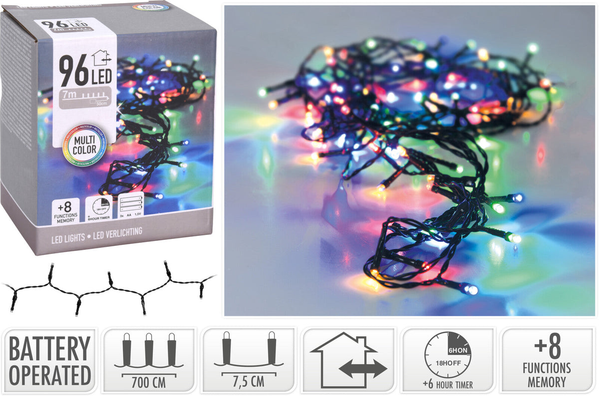 ledverlichting 96 b/o multicolor buiten