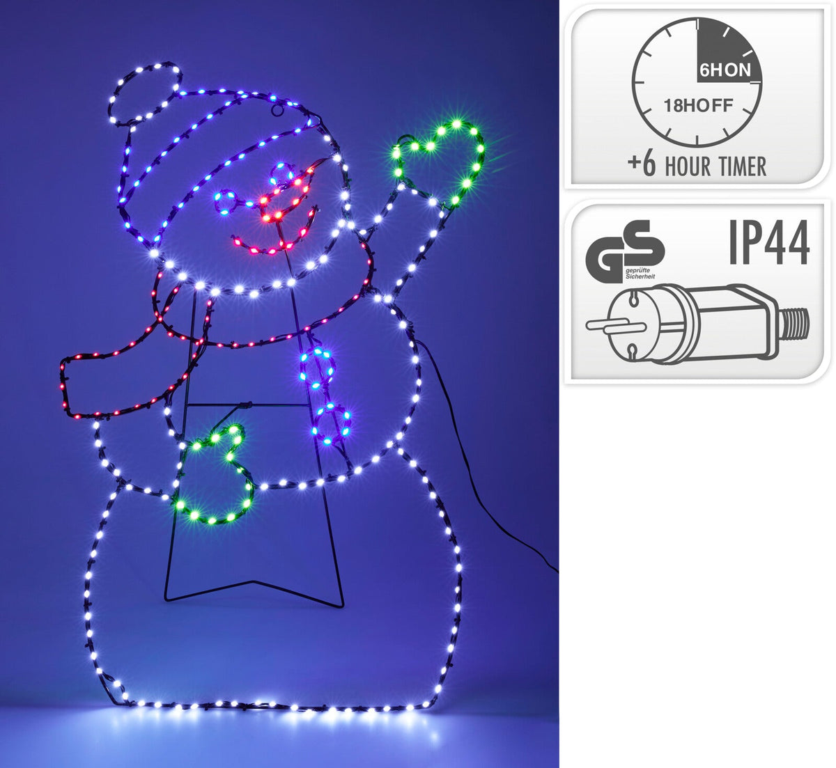 sneeuwpop 79cm 255 led
