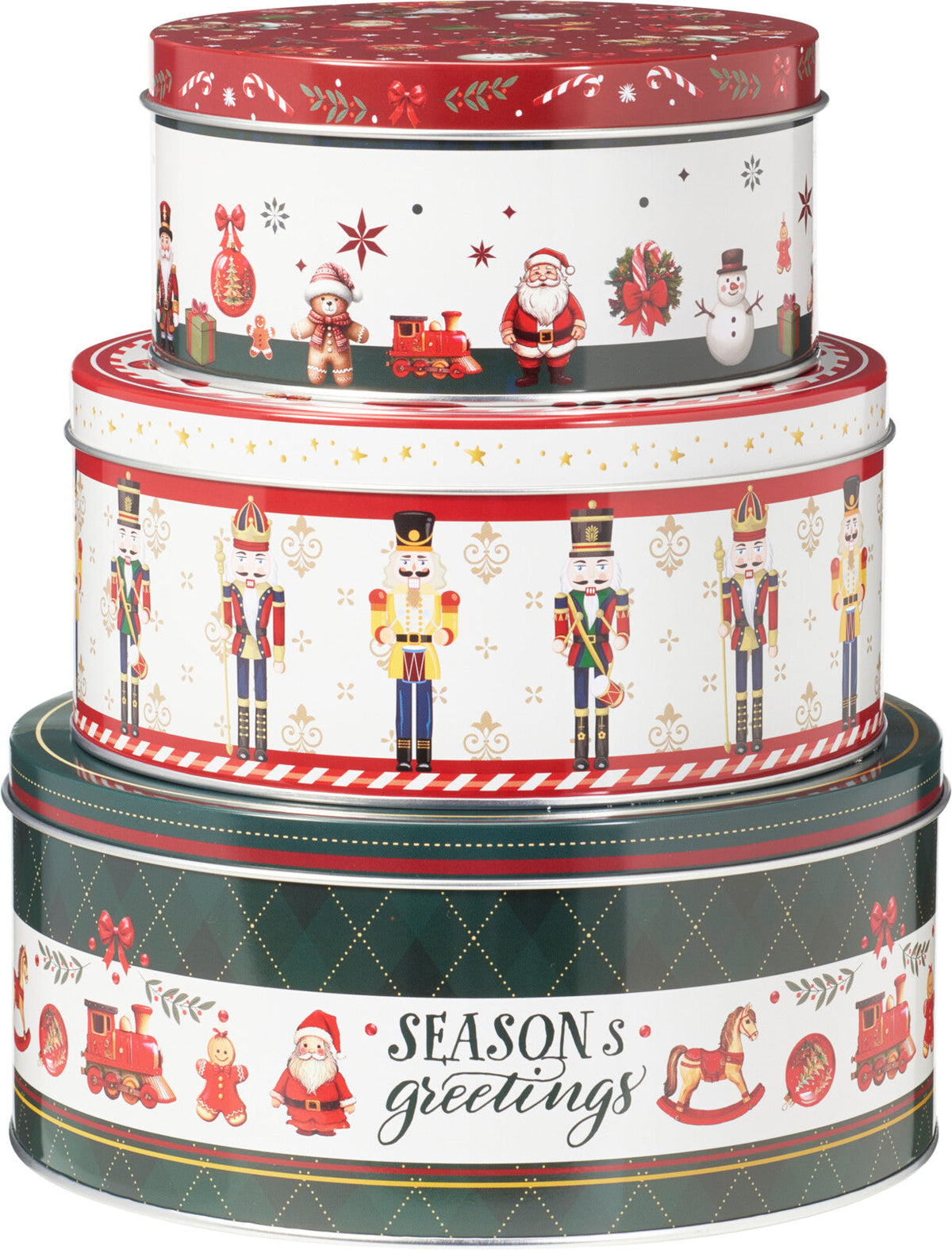 voorraadblik set 3sts 3 verschillende xmas designs per set