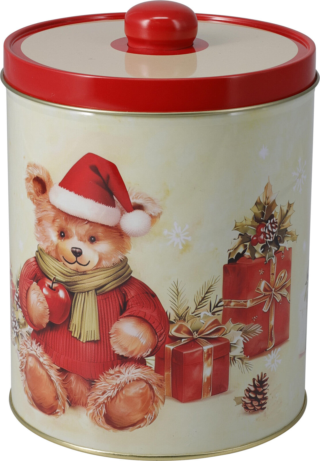 voorraadblik d125x155mm kerstbeer design