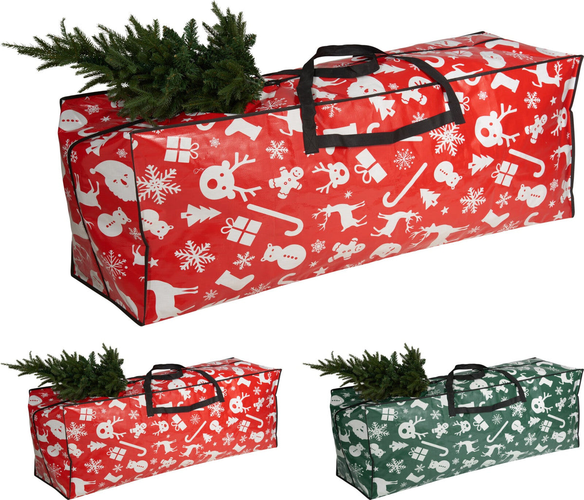 opbergtas voor kerstboom size xl pp 125gsm 135x40x55cm 2ass kleuren