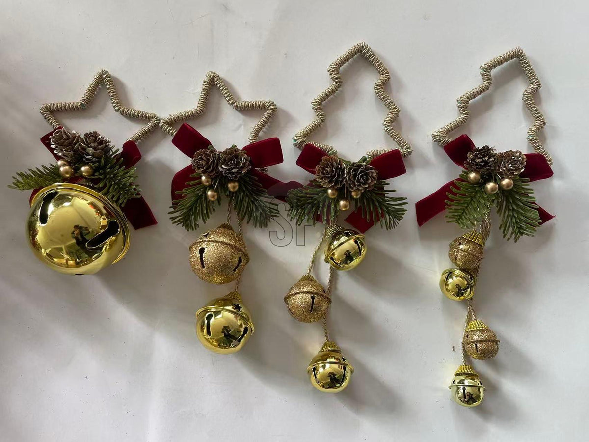 kerst hangdeco 4ass goud