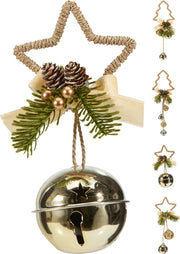kerst hangdeco 4ass champagne