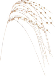 bessentak 130cm champagne kleur met glitter