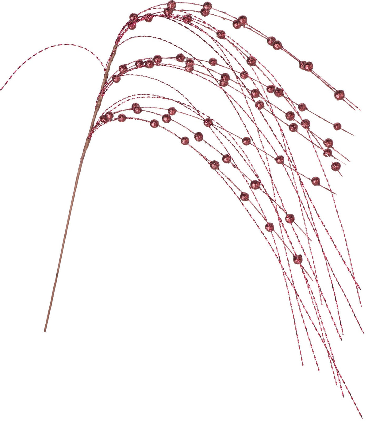 bessentak 130cm burgundy kleur met glitter