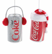 3.5"coca-cola can w/hat & diet coke