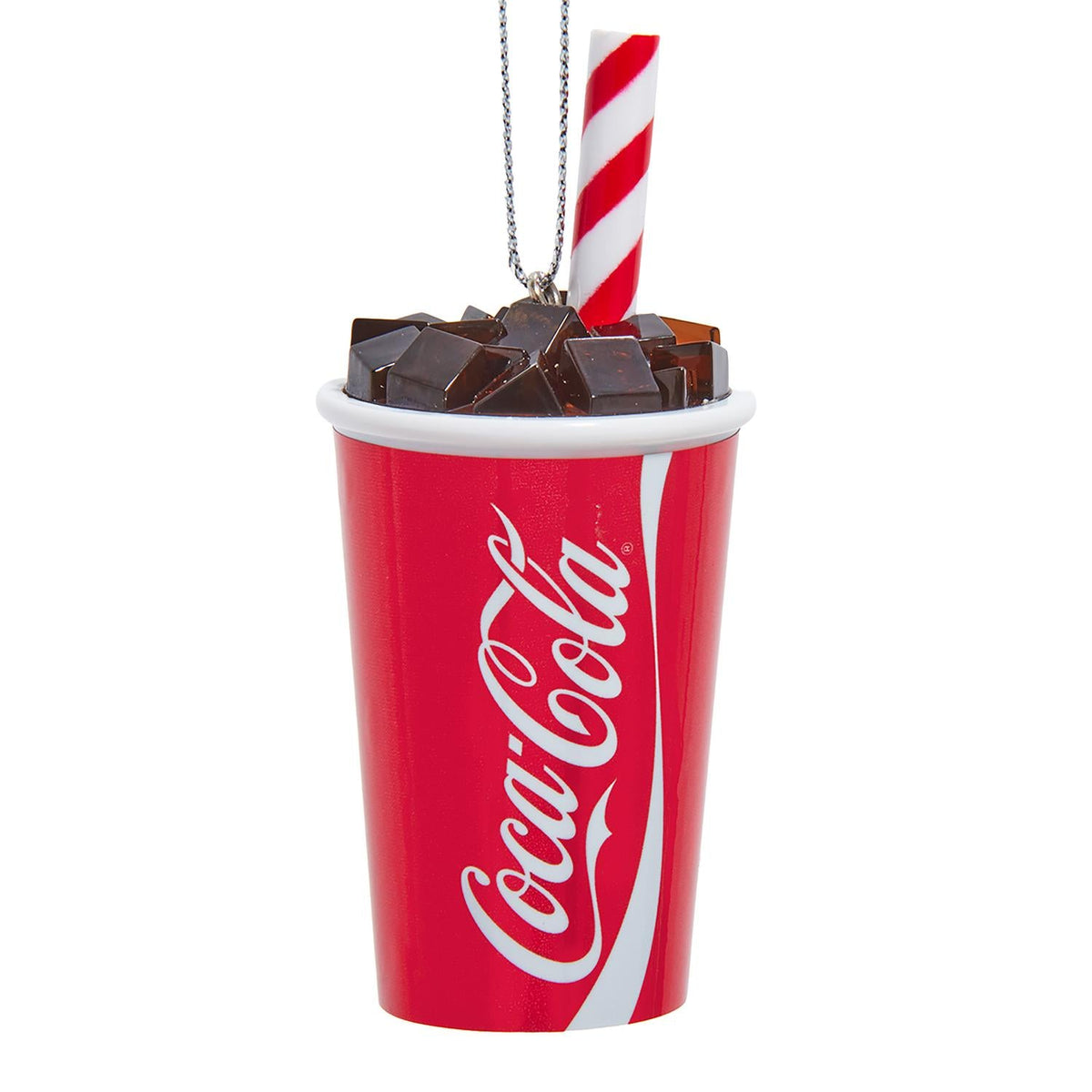 3.5"plastic coca-cola cup w/straw orn