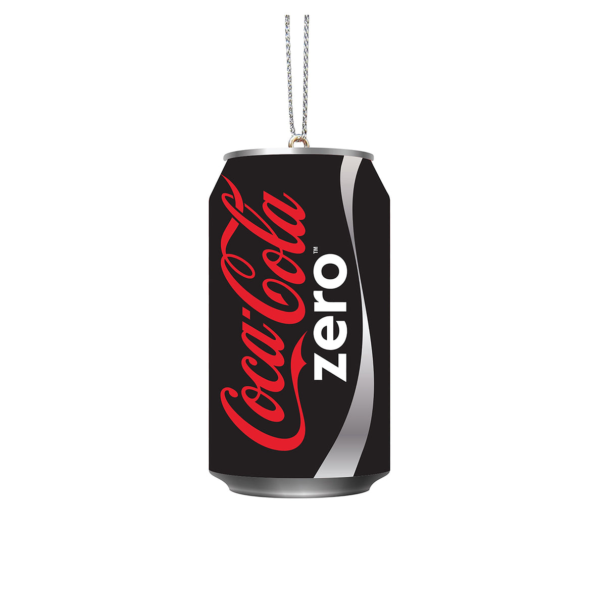 plastic diet coke can w/pink earmuffs orn.