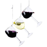 4"glass wine glass orn 3/asstd.